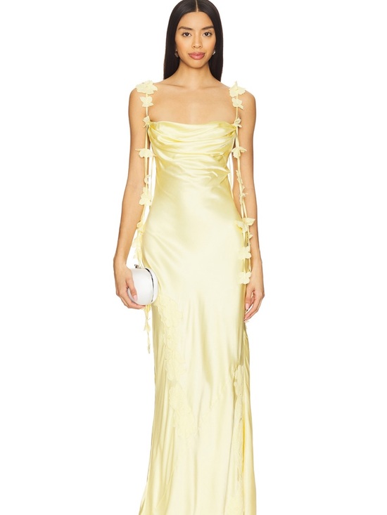 NBD Dresses & Skirts - NBD Inaya Gown in butter yellow